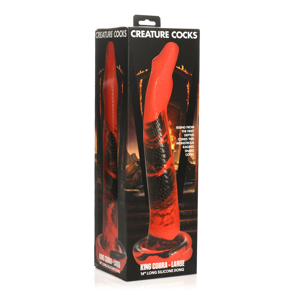 Creature Penis King Cobra Large 14'' Long Silicone Penis | 848518053084 | Discreet Personal Wellness