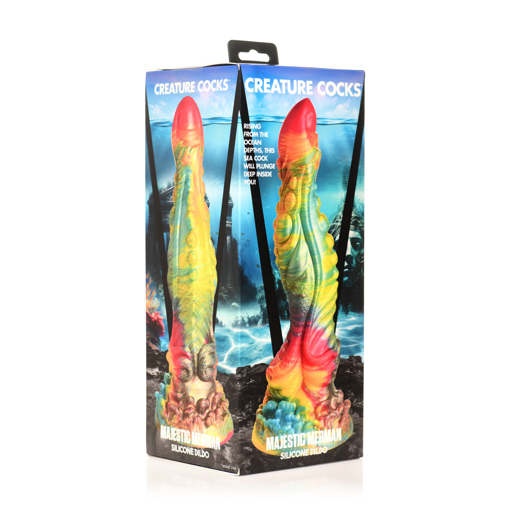 Creature Penis Majestic Merman Silicone Dildo | 848518053732 | Discreet Personal Wellness