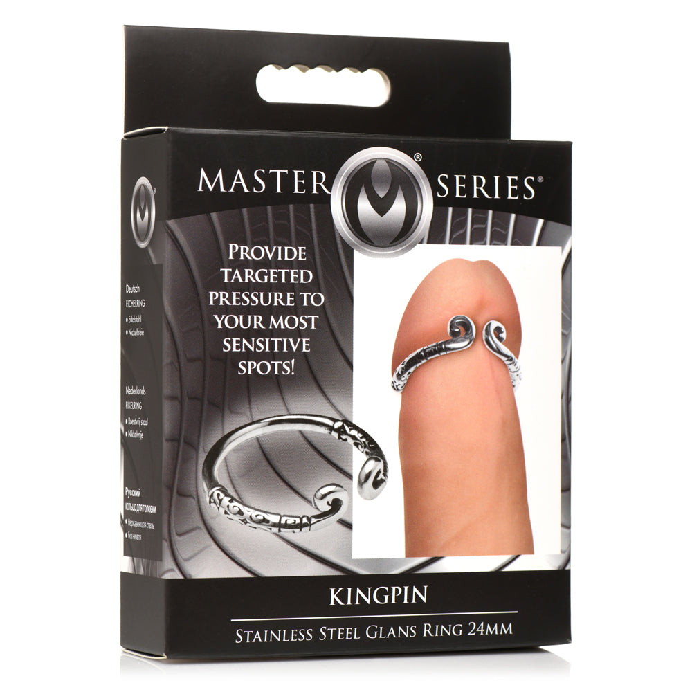 Master Series Kingpin Stainless Steel Glans Ring 24mm | 848518054128 | Discreet Personal Wellness