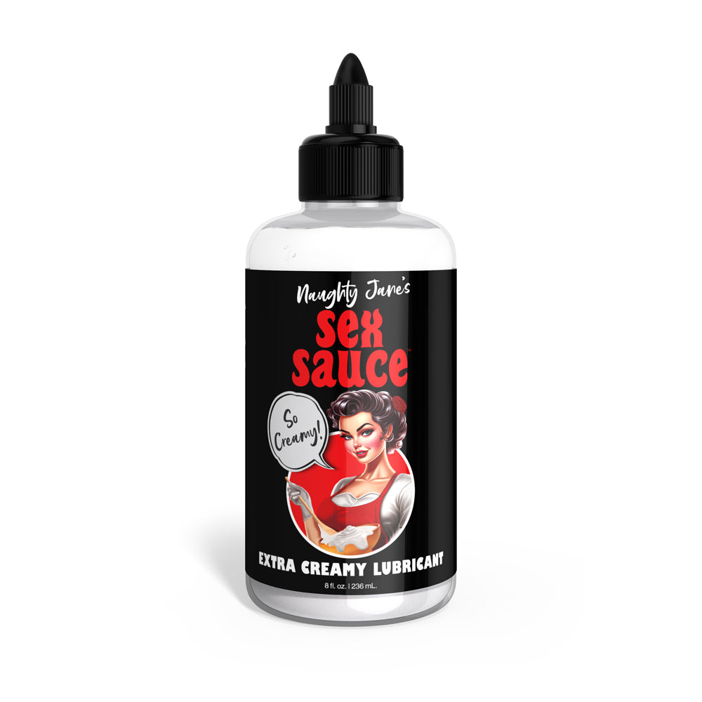 Naughty Jane's Sauce Extra Creamy Lubricant 8 oz. | 848518054531 | Discreet Personal Wellness