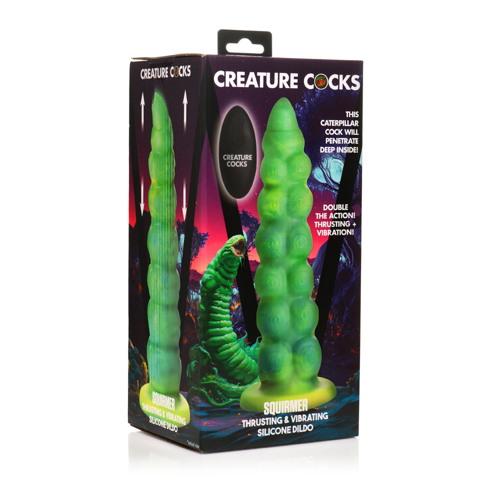 Creature Penis Squirmer Thrusting & Vibrating Dildo | 848518055231 | Discreet Personal Wellness