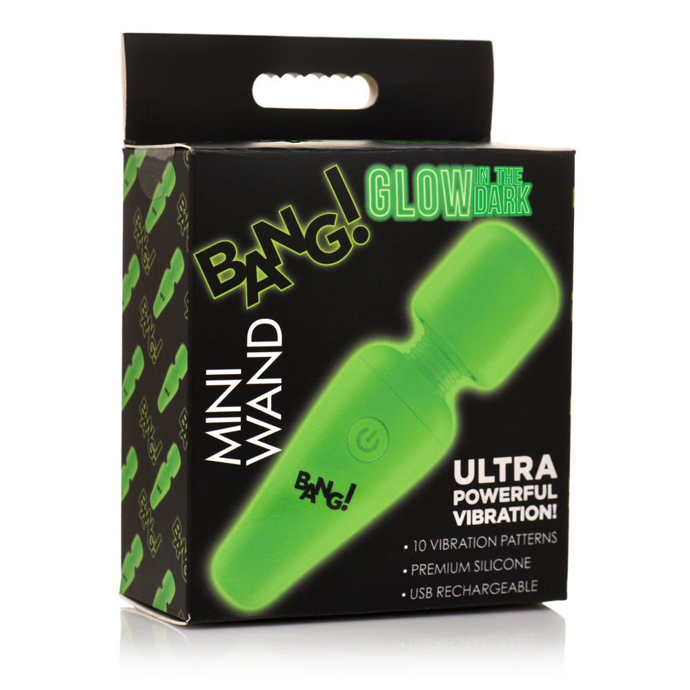 Bang! 10X Glow-In-The-Dark Mini Wand | 848518055507 | Discreet Personal Wellness
