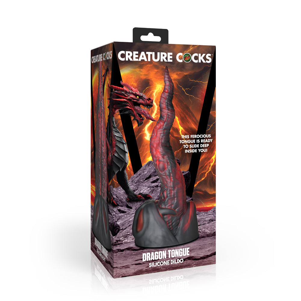 Creature Penis Dragon Tongue Silicone Dildo | 848518056559 | Discreet Personal Wellness