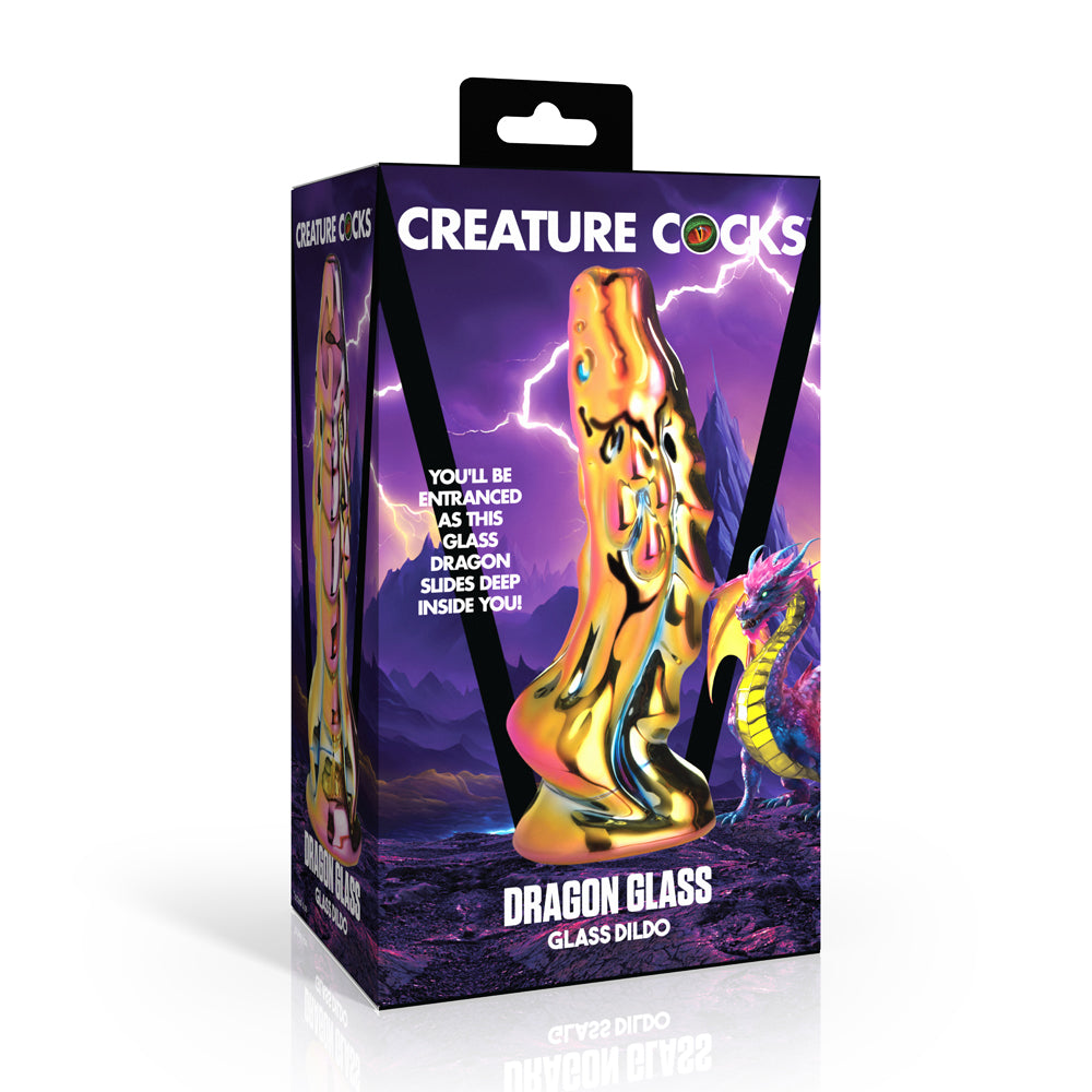 Creature Penis Dragon Glass Glass Dildo | 848518058034 | Discreet Personal Wellness