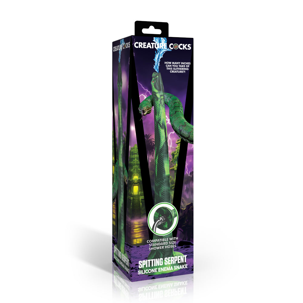 Creature Penis Spitting Serpent Silicone Enema Snake | 848518058102 | Discreet Personal Wellness
