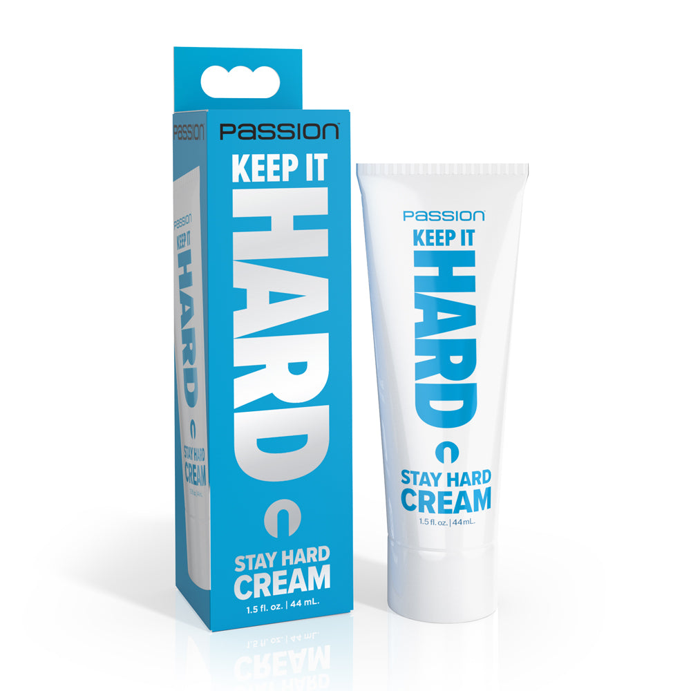 Passion Lubricants Keep It Hard Stay Hard Cream 1.5 oz. | 848518058232 | Discreet Personal Wellness