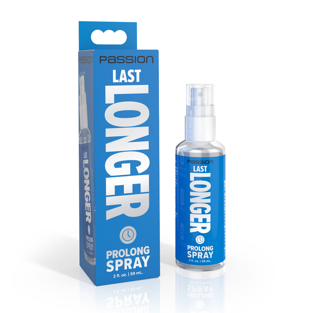 Passion Lubricants Last Longer Prolong Spray 2 oz. | 848518058256 | Discreet Personal Wellness