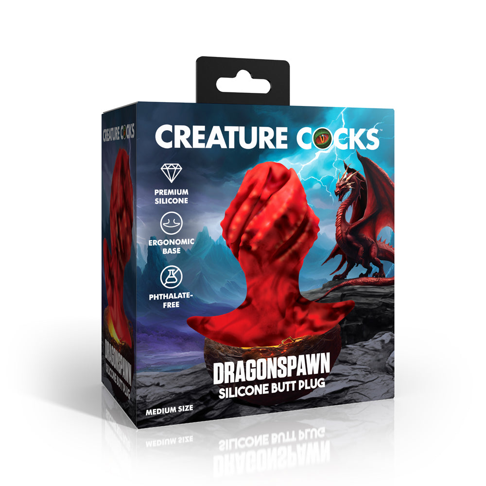 Creature Penis Dragonspawn Silicone Butt Plug Med | 848518059086 | Discreet Personal Wellness