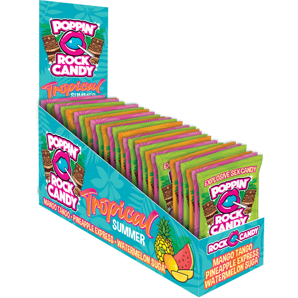 Popping Rock Candy Display Tropical Summer 36Ct Display | 850006647958 | Discreet Personal Wellness