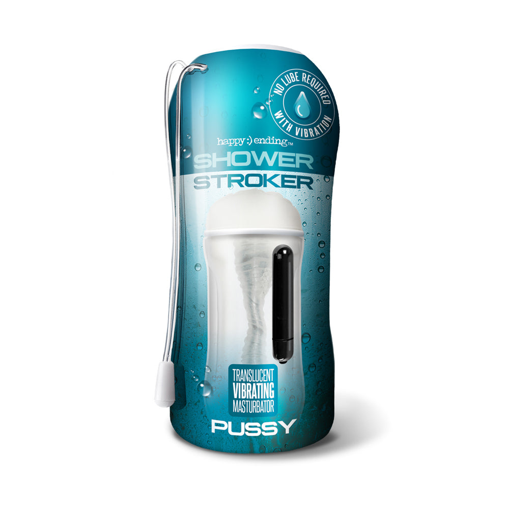 Happy :) Ending Vibrating Shower Stroker | 850010096575 | Discreet Personal Wellness