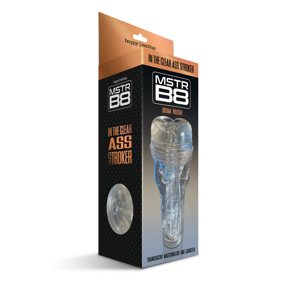 Happy :) Ending Mstr B8 In The Clear Anal Stroker | 850010096711 | Discreet Personal Wellness