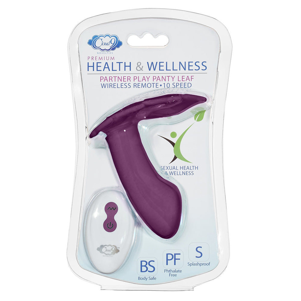 Cloud 9 Health & Wellness Panty Leaf Vibe Plum | 850013016488 | Discreet Personal Wellness