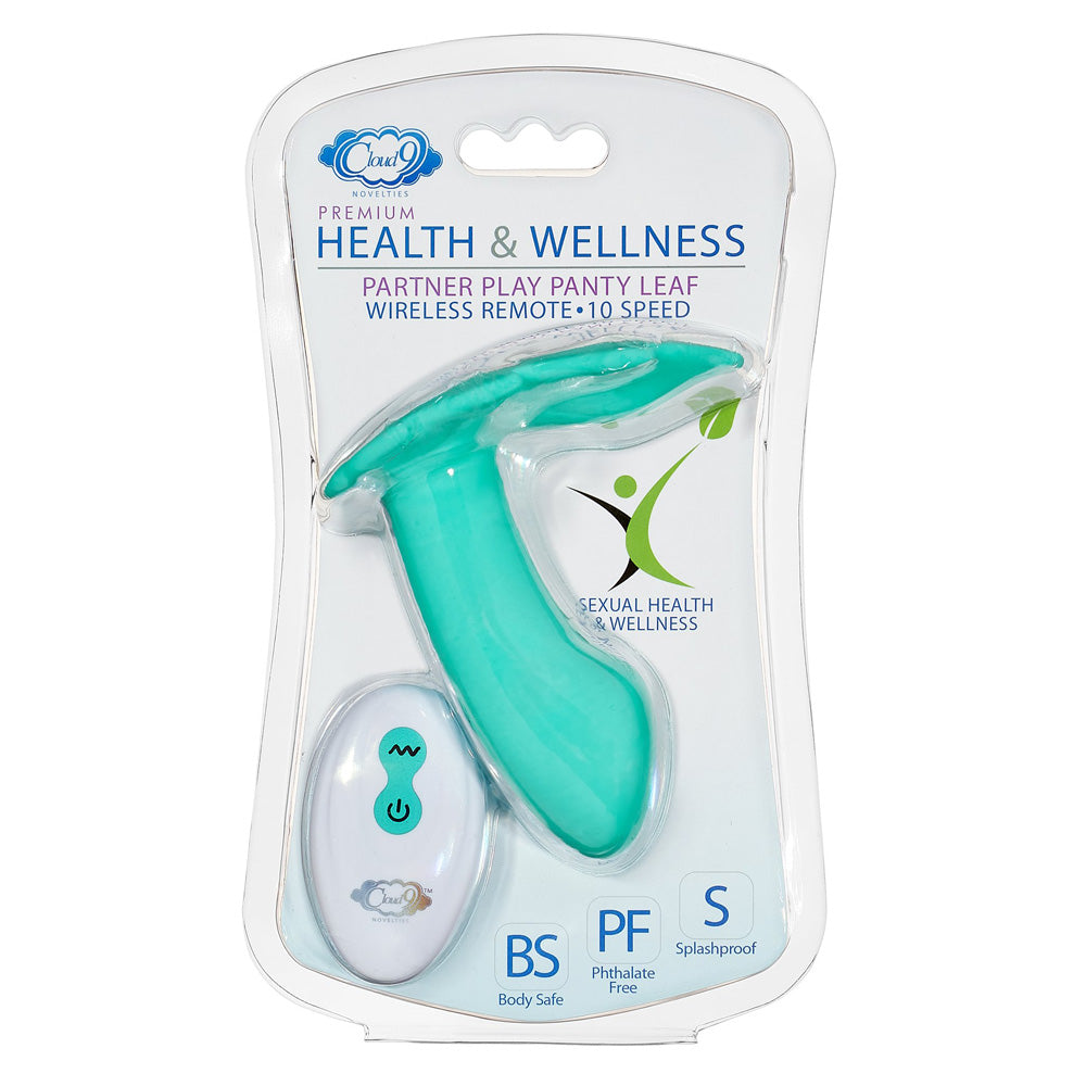 Cloud 9 Health & Wellness Panty Leaf Vibe Teal | 850013016495 | Discreet Personal Wellness