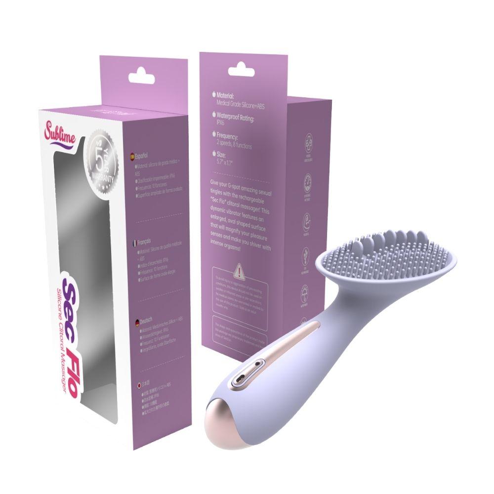 Sublime Sec Flo Silicone Clitoral Massager Lilac | 850017269217 | Discreet Personal Wellness