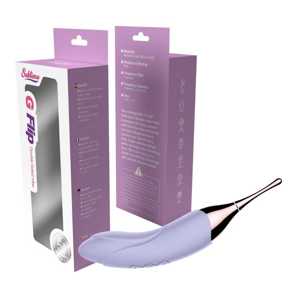 Sublime G Flip Double Sided Vibe Lilac | 850017269248 | Discreet Personal Wellness