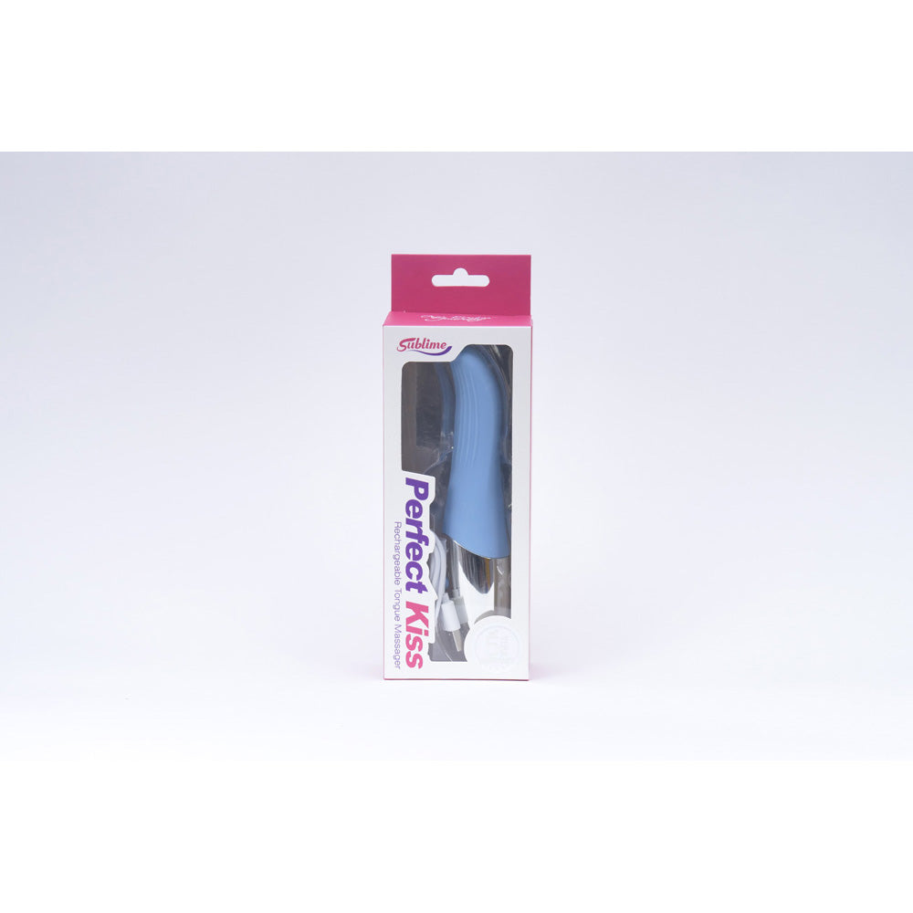 Sublime The Perfect Kiss Oscillating Heating Vibrator Blue | 850017269521 | Discreet Personal Wellness