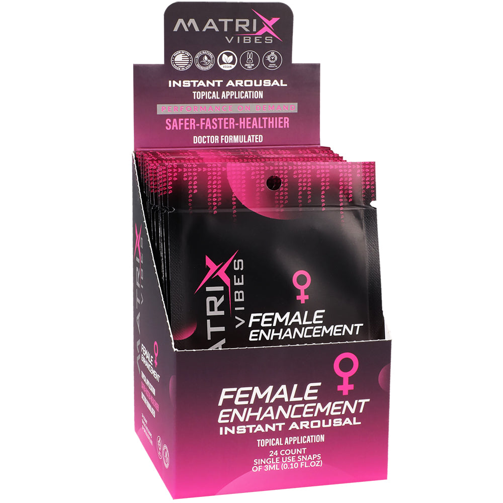 Matrix Female Enhancement Instant Arousal 24ct Display | 850021257620 | Discreet Personal Wellness