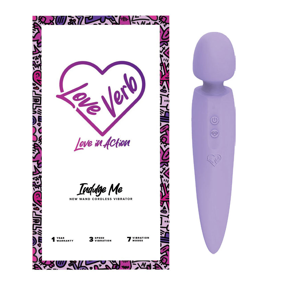 Love Verb Indulge Me Massage Wand | 850047824042 | Discreet Personal Wellness