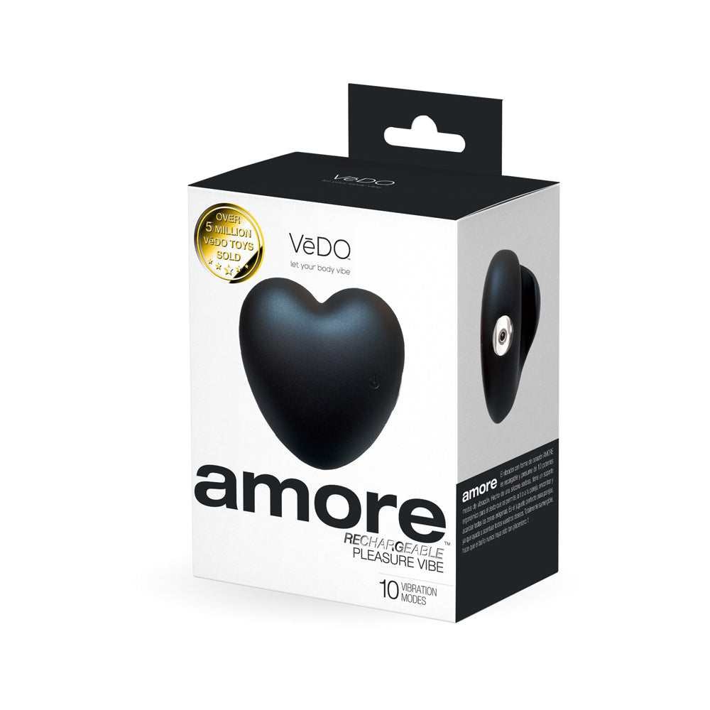 Vedo Amore Rechargeable Pleasure Vibe Black | 850052871178 | Discreet Personal Wellness