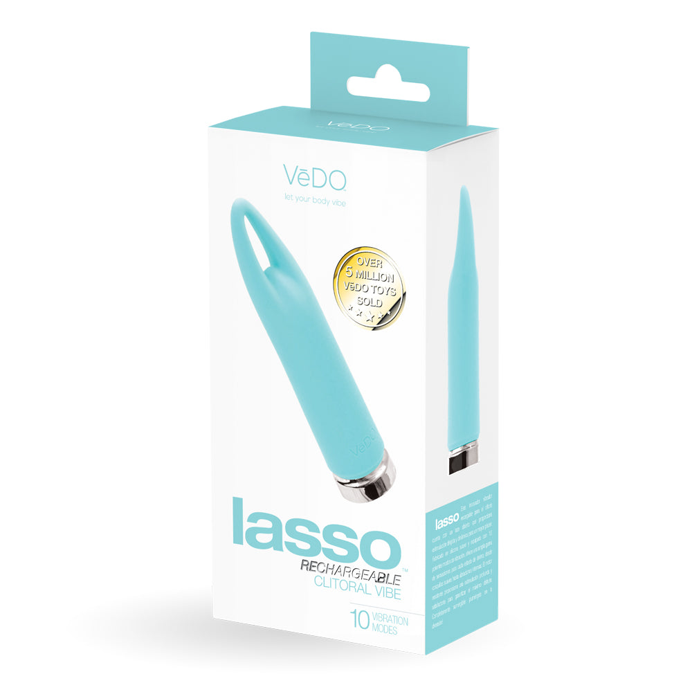 Lasso Rechargeable Bullet Vibe Turquoise | 850052871390 | Discreet Personal Wellness