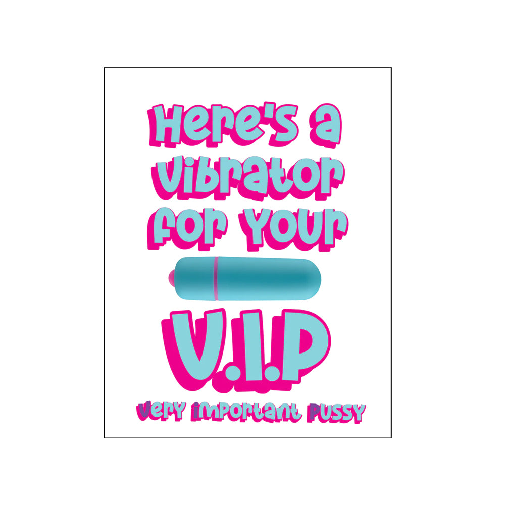 VIP NaughtyVibes Greeting Card | 850054576415 | Discreet Personal Wellness