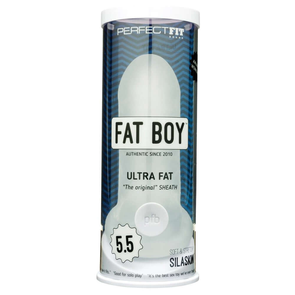 Fat Boy Original Ultra Fat 5.5" Clear | 851127008147 | Discreet Personal Wellness