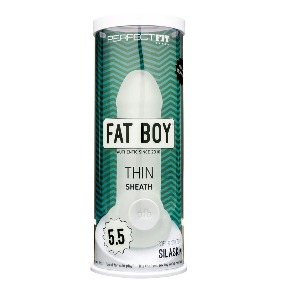 Fat Boy Thin 5" Clear | 851127008161 | Discreet Personal Wellness