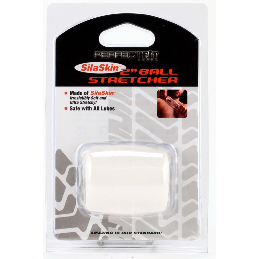 Silaskin Ball Stretcher 2.0'' - Clear | 852184004196 | Discreet Personal Wellness