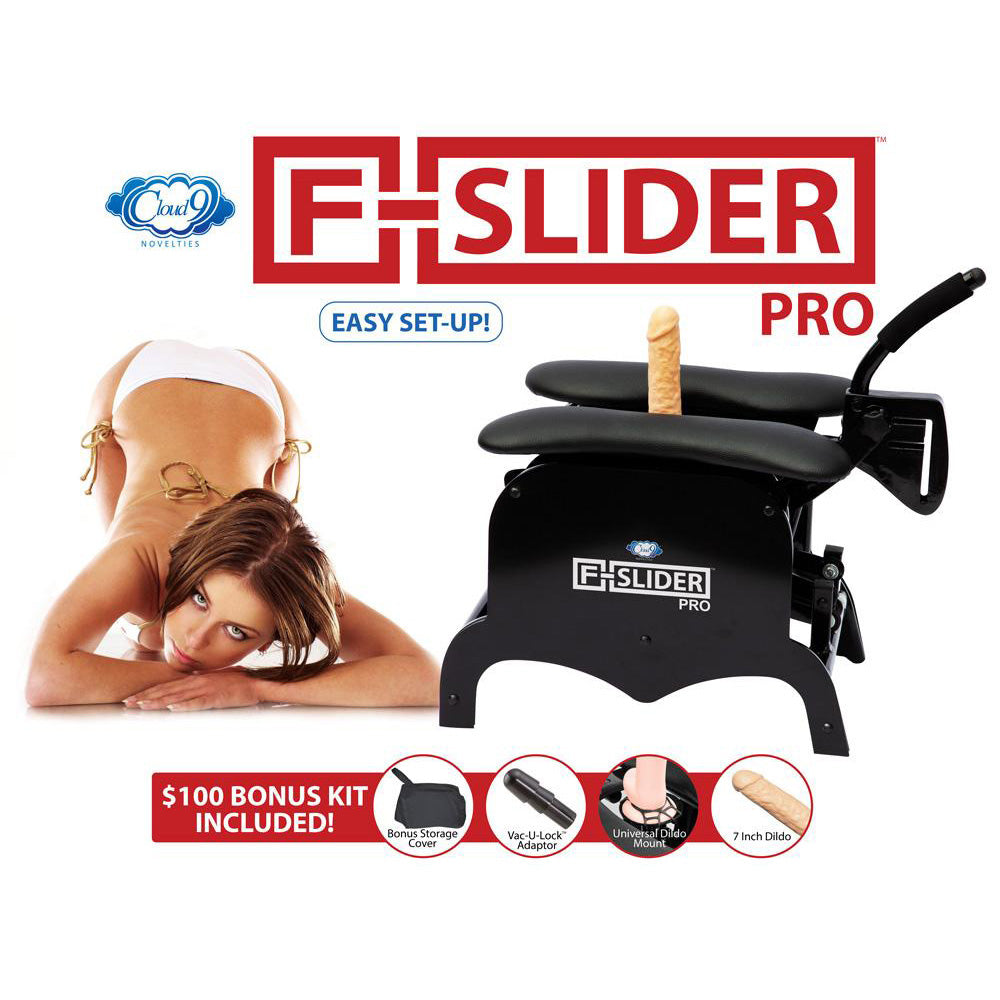 Cloud 9 F-Slider Pro Heavy Duty Self Pleasuring Chair (Net) | 853545998433 | Discreet Personal Wellness