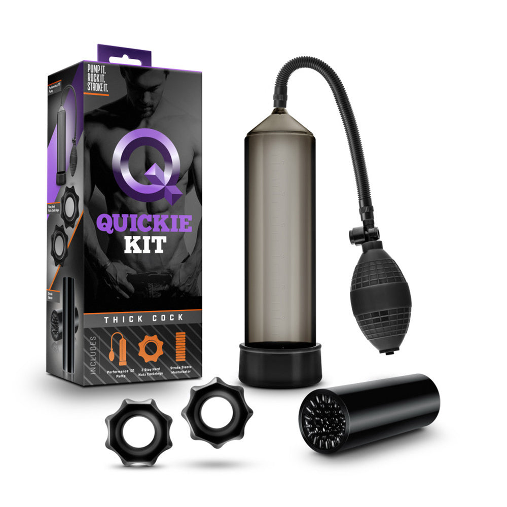 Quickie Kit Thick Penis Black | 853858007505 | Discreet Personal Wellness