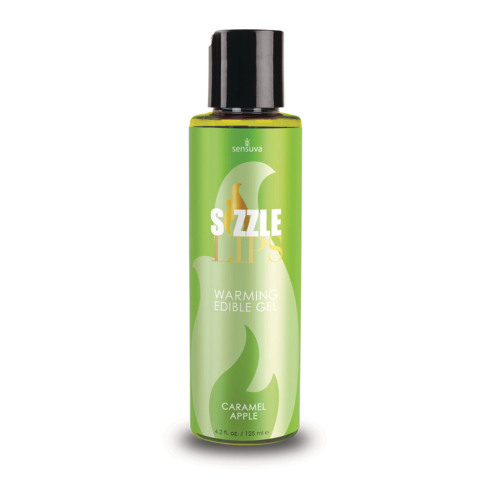 Sizzle Lips Caramel Apple Warming Gel 4.2 oz. | 855559007310 | Discreet Personal Wellness