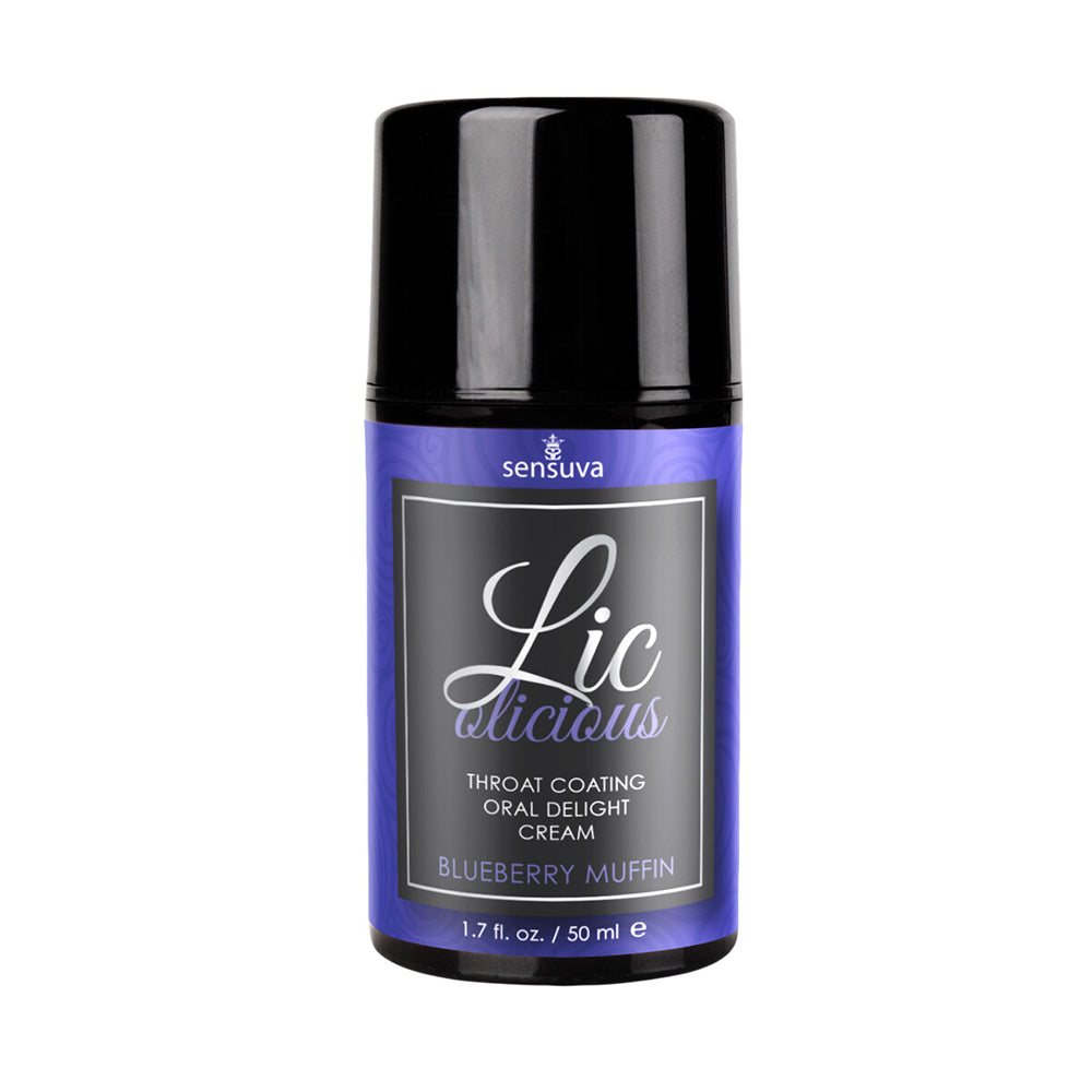 Lic-O-Licious Blueberry Muffin Oral Delight Cream 1.7 oz. | 855559007440 | Discreet Personal Wellness