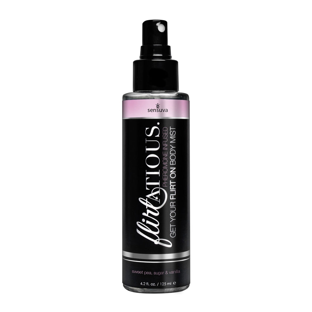 Flirtatious Vanilla Sugar & Sweet Pea Body Mist 4.2 oz. | 855559007549 | Discreet Personal Wellness