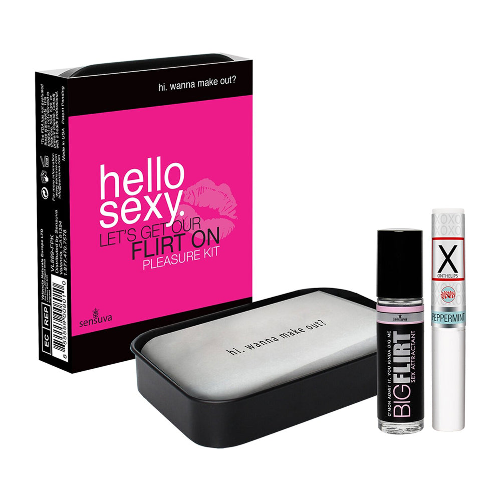 Hello Sexy Let&Rsquo;s Get Our Flirt On Pleasure Kit | 855559008010 | Discreet Personal Wellness