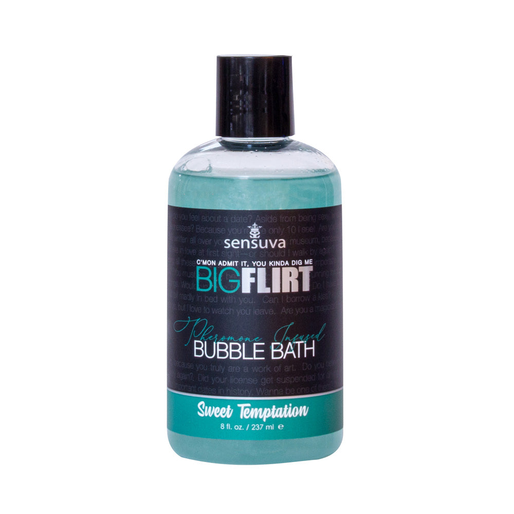 Big Flirt Pheromone Bubble Bath Sweet Temptation 8 oz. Bottle | 855559008256 | Discreet Personal Wellness