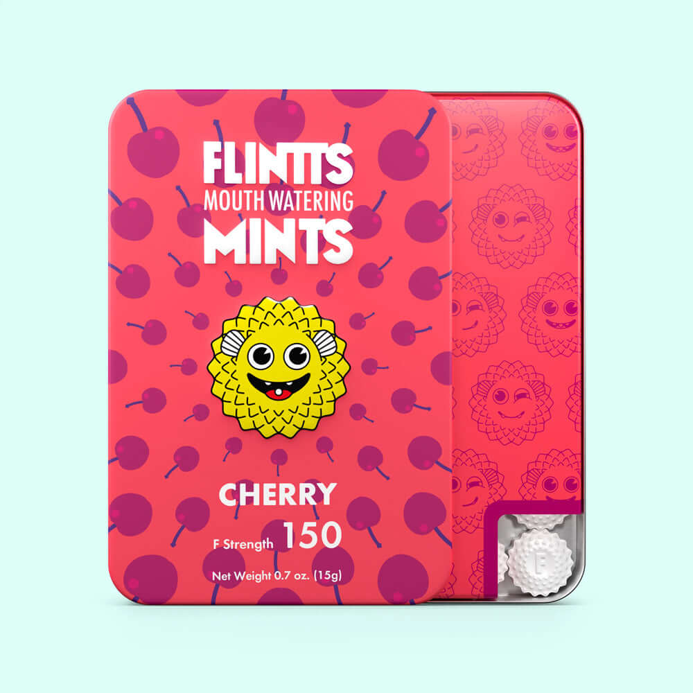 Flintts Mints Cherry F Strength 150 | 860000693325 | Discreet Personal Wellness