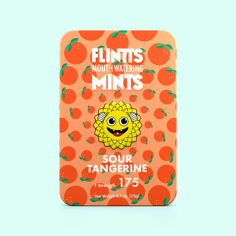 Flintts Mints Sour Tangerine F Strength 175 | 860000693349 | Discreet Personal Wellness