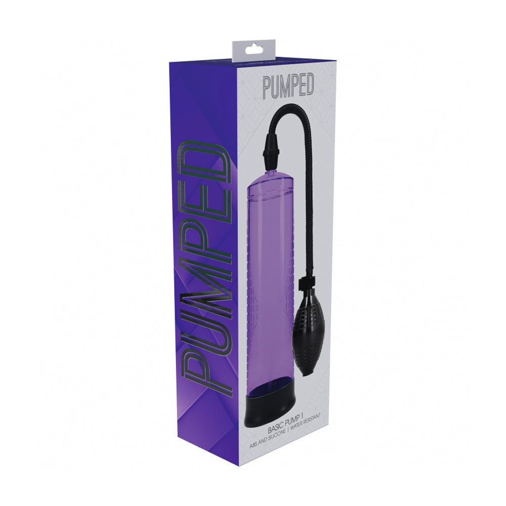 Pumped Basic Pump 1 Water Resistant Purple | 8714273058096 | Discreet Personal Wellness