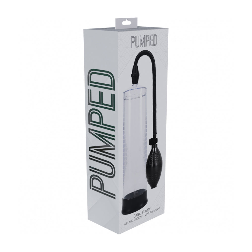 Pumped Basic Pump 1 Water Resistant Transparent | 8714273058119 | Discreet Personal Wellness