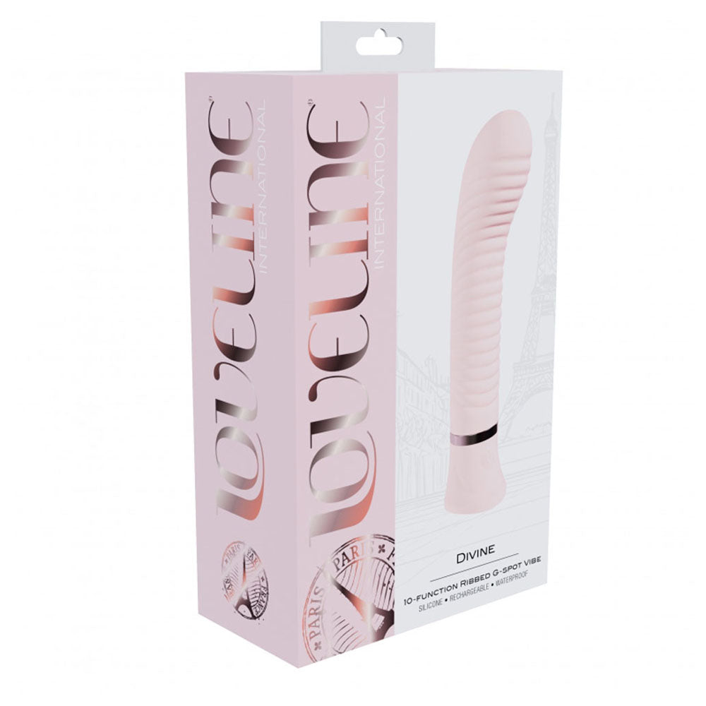 Loveline Divine Ribbed G-Spot Vibe Pink | 8714273058461 | Discreet Personal Wellness