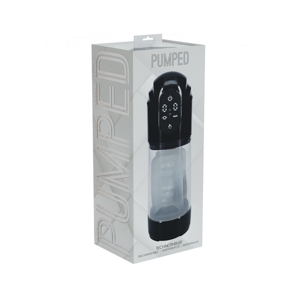 Pumped Technothrust Masturbator Black | 8714273059567 | Discreet Personal Wellness