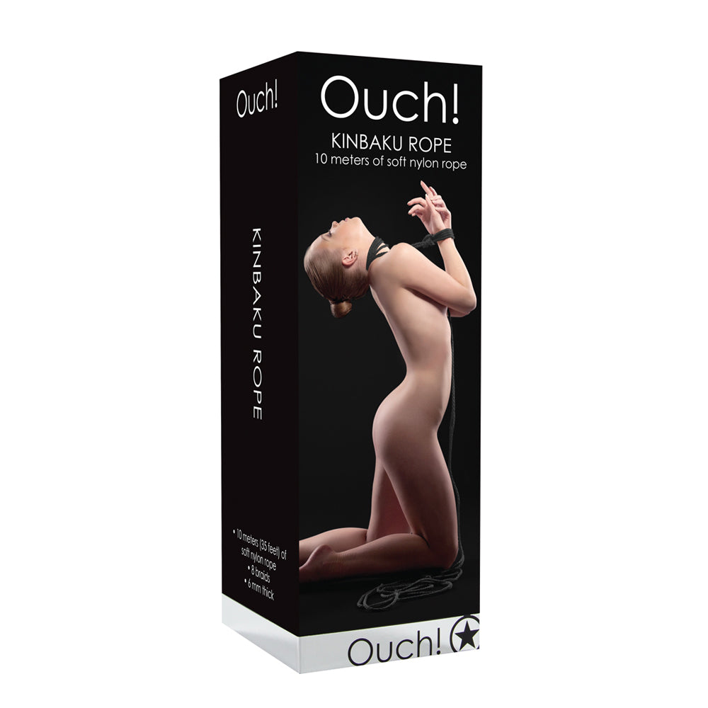 Ouch! Kinbaku Rope 10m Black | 8714273308580 | Discreet Personal Wellness