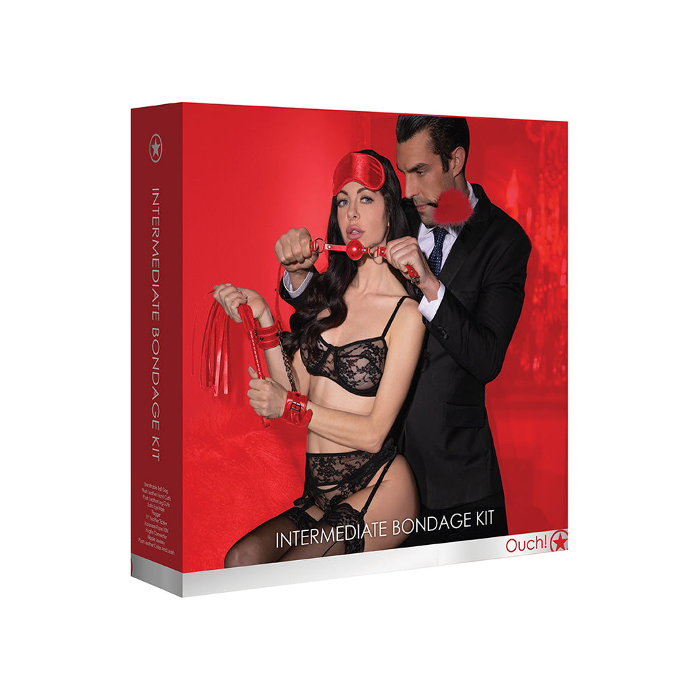 Ouch! Intermediate Bondage Kit Red | 8714273504128 | Discreet Personal Wellness