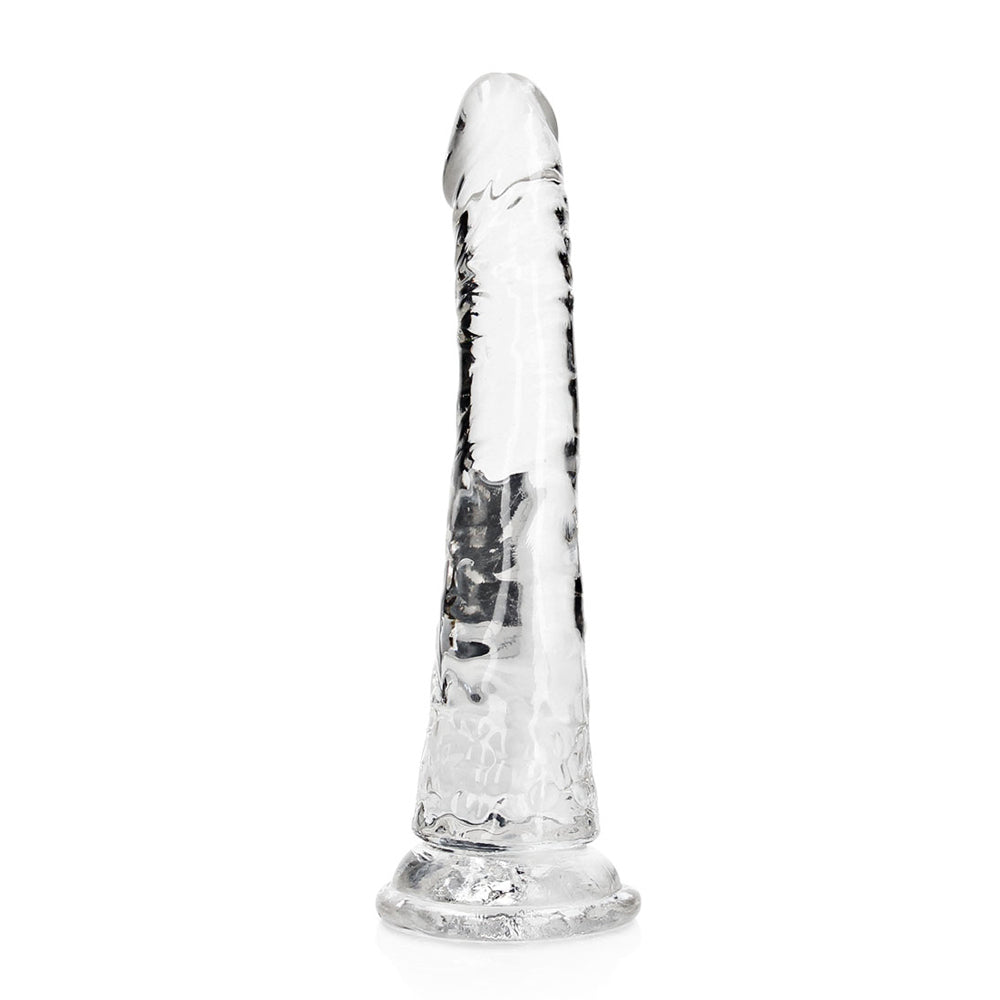 Realrock Crystal Clear Slim Dildo 7'' Transparent | 8714273520180 | Discreet Personal Wellness