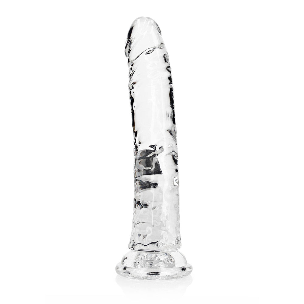 Realrock Crystal Clear Slim Dildo 9'' Transparent | 8714273520203 | Discreet Personal Wellness