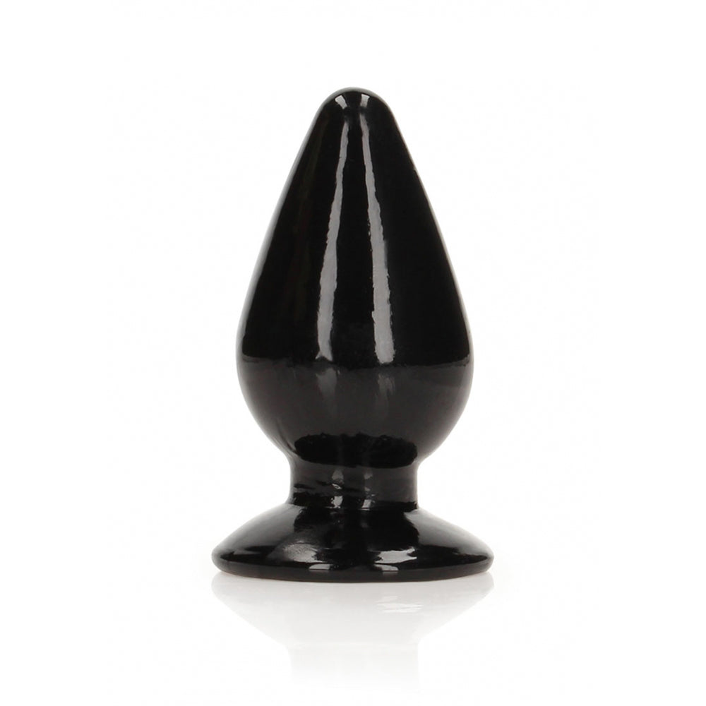 Realrock Crystal Clear Anal Plug 3.5'' Black | 8714273522948 | Discreet Personal Wellness