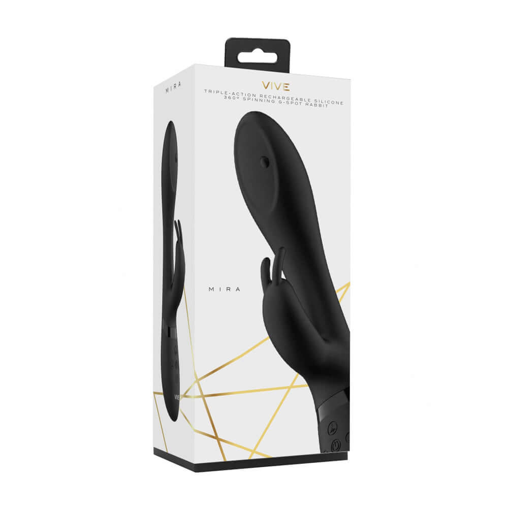 Mira Spinning G-Spot Rabbit Black | 8714273524522 | Discreet Personal Wellness