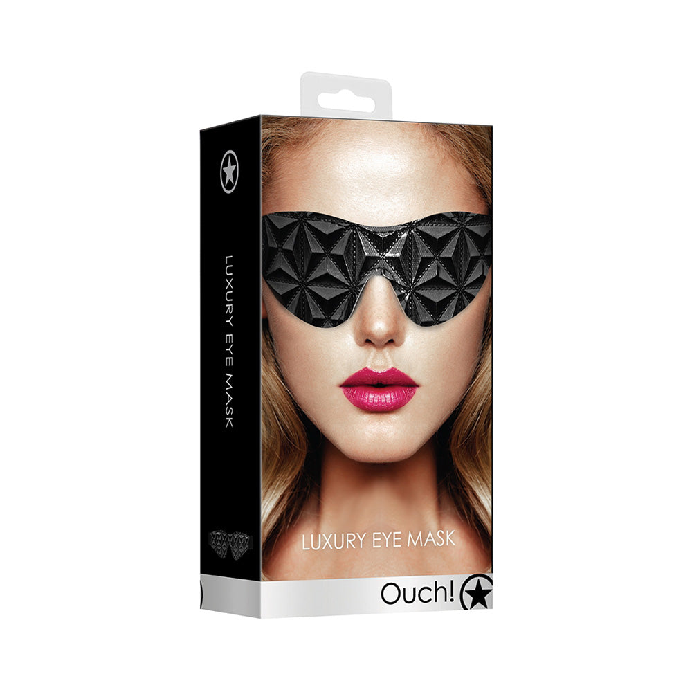 Ouch! Luxury Eye Mask Black | 8714273525307 | Discreet Personal Wellness