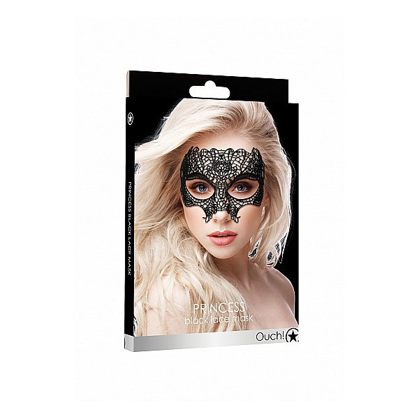 Ouch! Princess Black Lace Mask Black | 8714273548054 | Discreet Personal Wellness