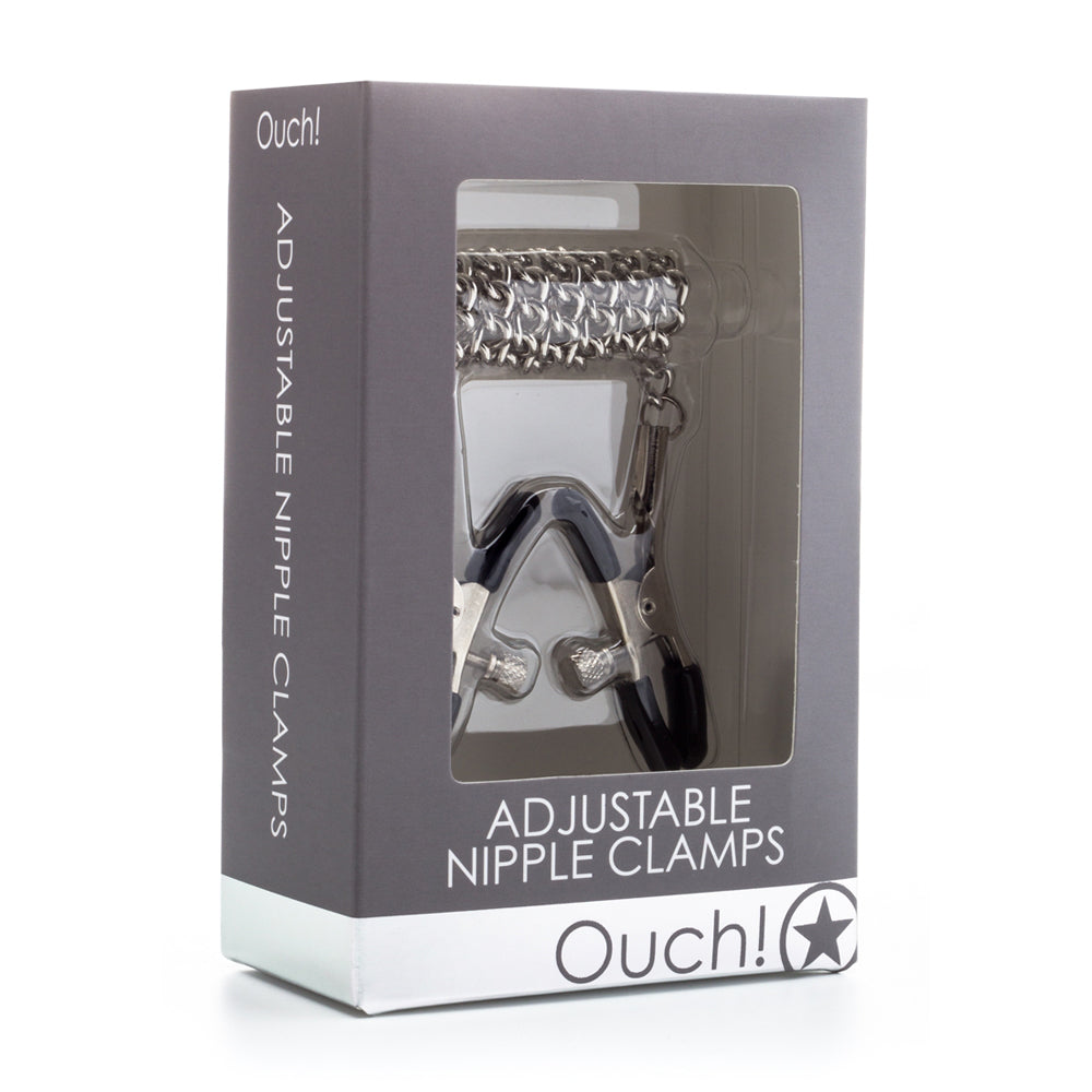 Ouch! Adjustable Nipple Clamps Metal | 8714273798435 | Discreet Personal Wellness